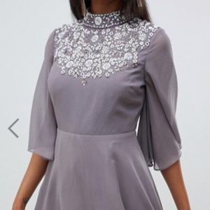 Asos Flutter-Sleeve Cocktail Dress